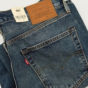 Levis Premium 568 Stay Loose Mens Jeans 31x32 Dark Wash Blue Denim 100% Cotton